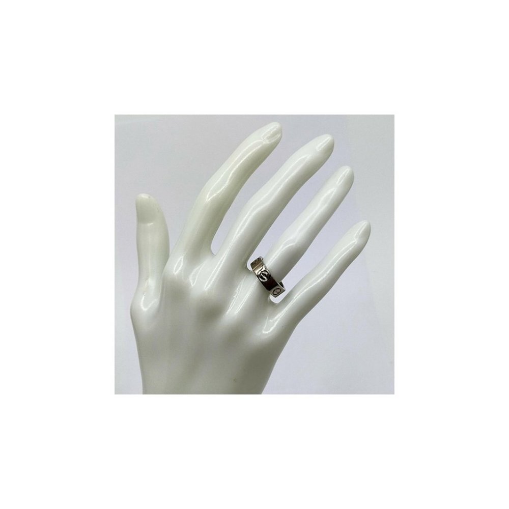 Cartier Size 4.5 18k White Gold Love Ring 863531
